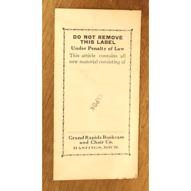 Grand Rapids Bookcase and Chair Co Antique Early 20th Century Oak Gothic Revival Dining Side Chairs - Pair A For Sale - Image 10 of 11