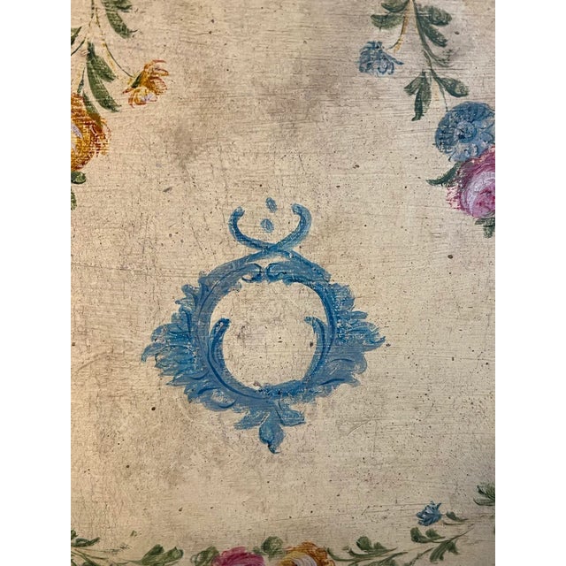 1920s An Italian Rococo Style Butter-Yellow Painted Bombe Cabinet For Sale - Image 9 of 11