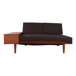 Mid-Century Norwegian Teak Svanette Sofa Daybed with Anthracite Fabric by Ingmar Rellling for Ekornes, 1960s For Sale