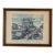 Mid-Century Arno Paris Notre-Dame Bouquinistes Framed Art Print For Sale