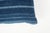 Blue Large Faded Indigo Tone-On-Tone Striped Lumbar Cushion For Sale - Image 8 of 11