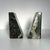 Late 20th Century Green Marble Slanted Bookends- Pair For Sale - Image 10 of 12