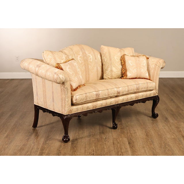 Century Furniture Century Furniture Chippendale Style Pair of Mahogany Sofas For Sale - Image 4 of 18