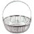 Sterling Basket With Glass Liner For Sale
