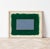 'Green Leaf' Dark Green and Gray-Blue Abstract Print by Emily Keating Snyder Print itself is 16 x 20 in. and framed in a...