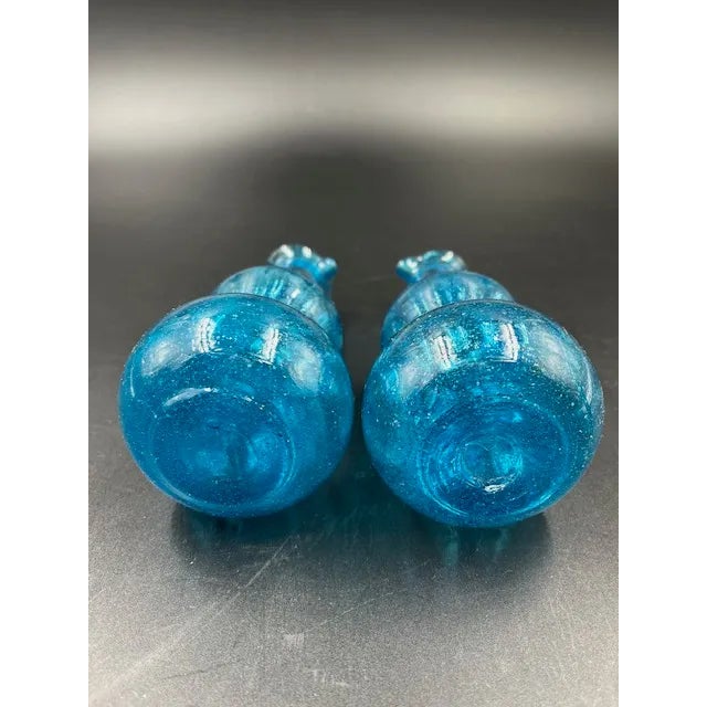 Vintage Mexican Blue Glass - 10 Pieces For Sale - Image 11 of 12