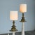 Cast Brass Wall Lights with Linen Shades by Mauritius, 1977, Set of 2 For Sale - Image 13 of 18