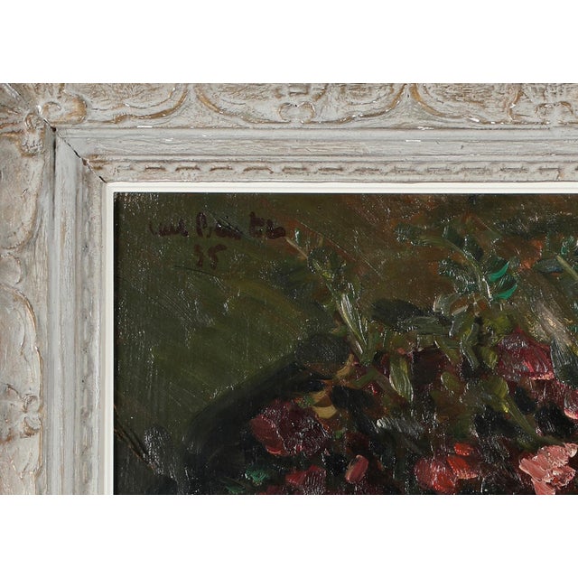 David Bautz, Impressionist Floral Still Life, 1935, Oil For Sale - Image 3 of 9