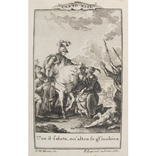 1781 Italian Engraving, Divine Comedy (Dante Alighieri) Canto 44 For Sale