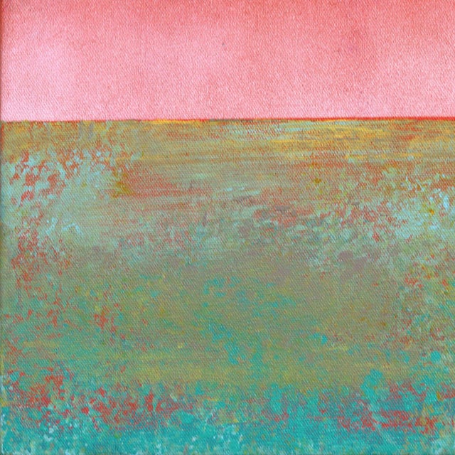 Textile Pink Pacific - Original Coastal Landscape Acrylic Painting on Canvas by Kathleen Keifer For Sale - Image 7 of 9