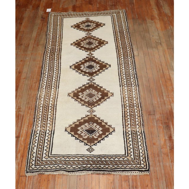 Vintage Persian Gabbeh Runner - 3'4" x 7'8" For Sale - Image 4 of 6