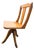 Vintage Child's Swivel Adjustable Desk Chair Wood and Cast Iron For Sale