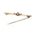 Mid 20th Century 14k Yellow Gold Diamond Vintage Brooch For Sale - Image 5 of 9