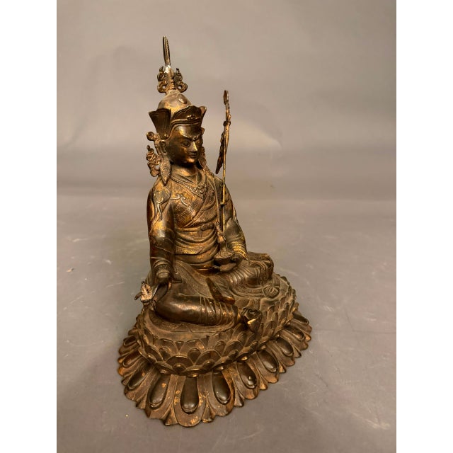 Bronze Buddha Statue, Circa 1920s For Sale - Image 13 of 15