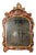 Mid-18th Century Red Wooden Lacquered Mercury Glass Mirror, Italy For Sale