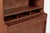 Mid Century Danish Teak Wood Bookcase Cabinet & Secretary Desk 1960s For Sale - Image 9 of 14