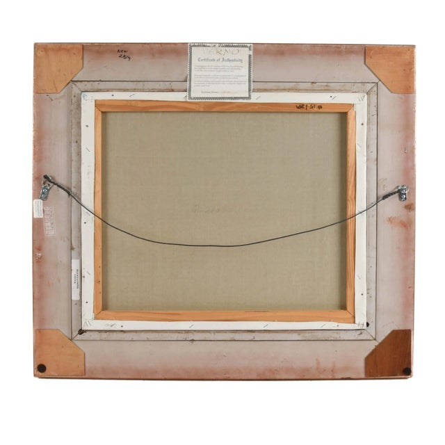 Framed "Untitled Port" Oil on Canvas For Sale In Greensboro - Image 6 of 11