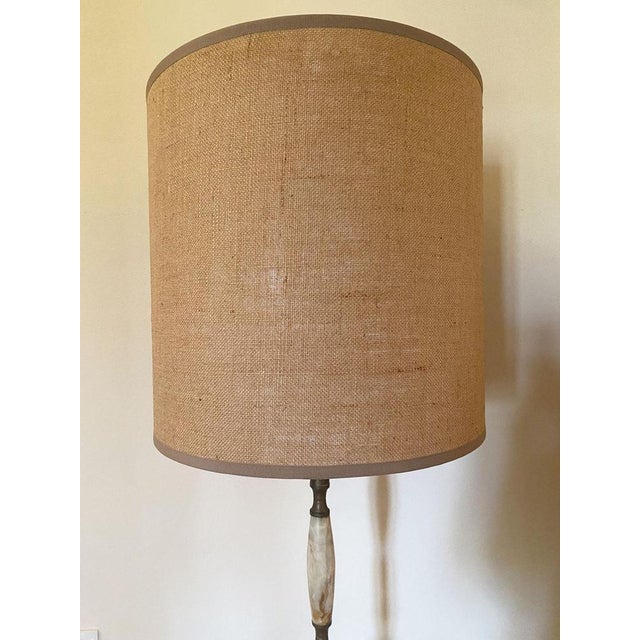 Floor Lamp in Green Alabaster, 1950s For Sale - Image 12 of 16