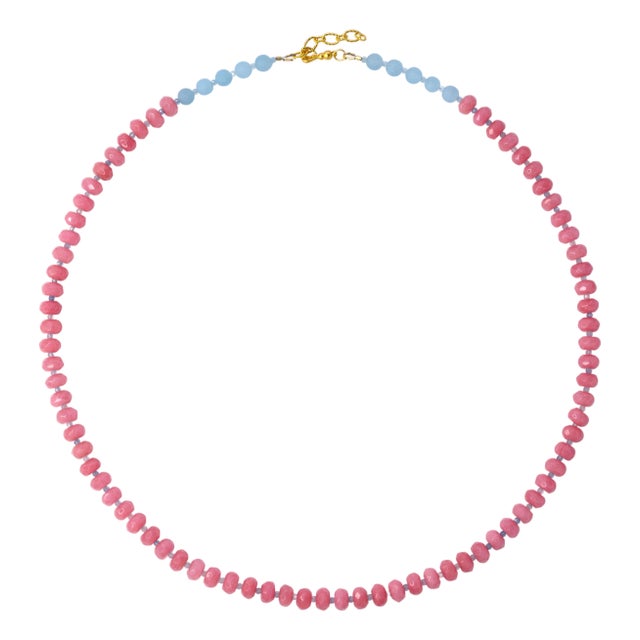 Pink Jade Necklace - By Bombyx House For Sale