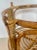 Vintage Rattan Tray Tables, Glass Insert, a-Pair For Sale - Image 10 of 14