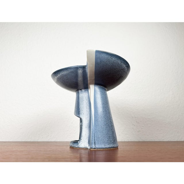 Ceramic Postmodern German Studio Pottery Abstract Candleholder and Aroma Lamp, 1980s For Sale - Image 7 of 18