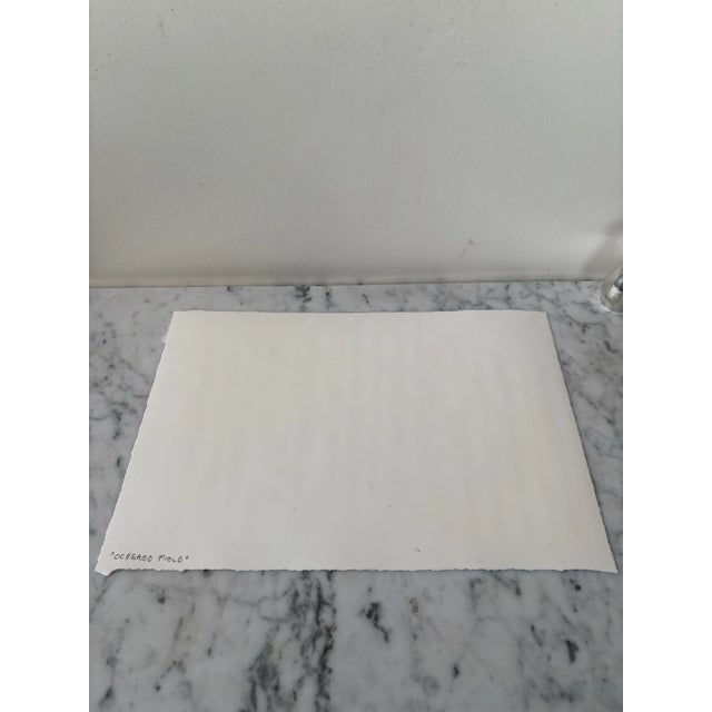 Orange Barbara Beck 2002 Painting on Paper - Signed/Dated/Unframed For Sale - Image 8 of 9
