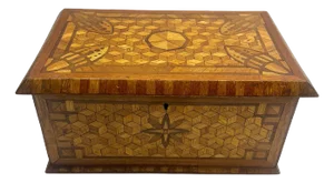 Arts & Crafts Box with Marquetry Decor, 1910
