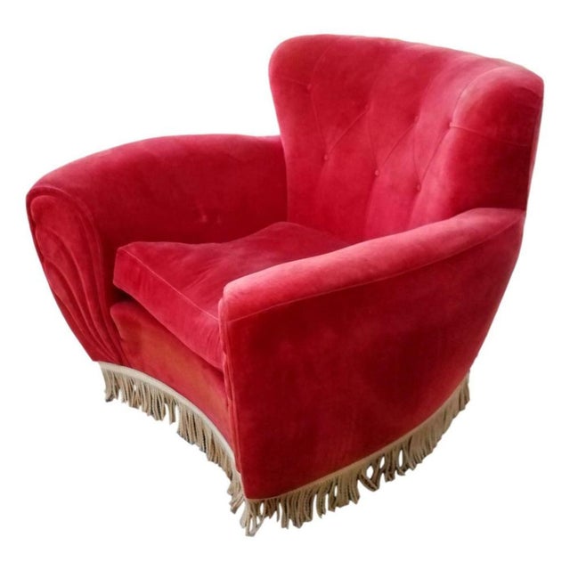 Textile Lounge Chairs by Guglielmo Ulrich, 1940s, Set of 2 For Sale - Image 7 of 13