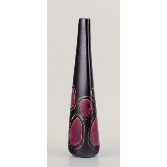 Large Ceramic Toreador Vase by Lillemor Mannerheim for Upsala Ekeby / Gefle For Sale - Image 3 of 10