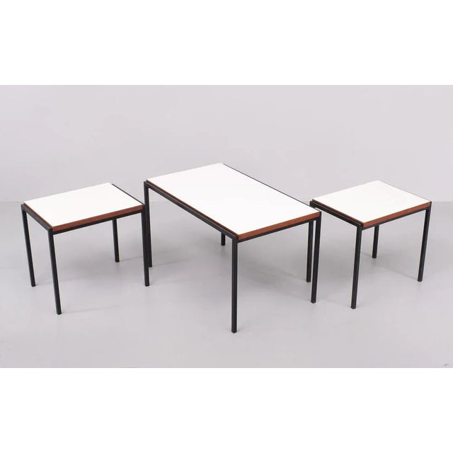 Pastoe Japan Series Nesting Tables by Cees Braakman for Pastoe, 1960s, Set of 3 For Sale - Image 4 of 10