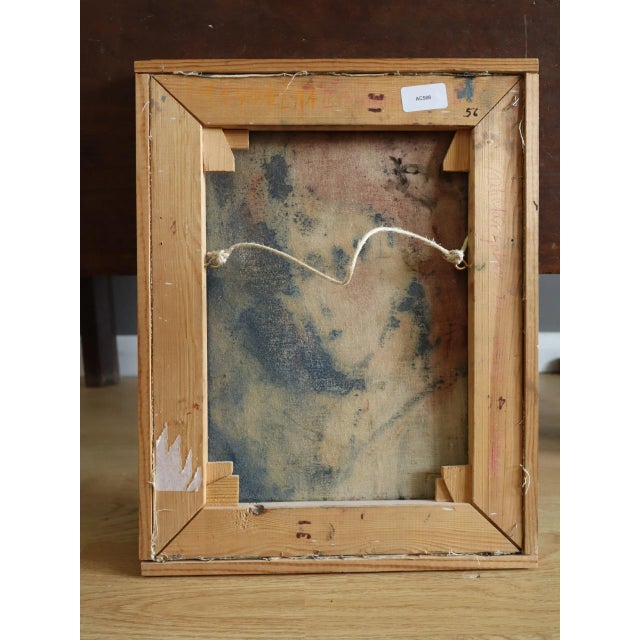 1978 Modernist 'Maris' Vintage Original Figurative Portrait Oil Painting, Framed For Sale - Image 11 of 11