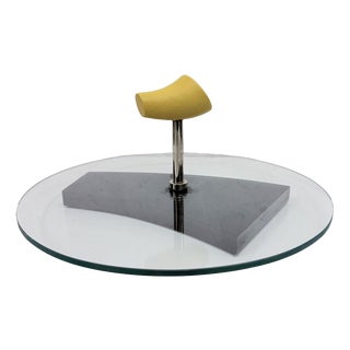Postmodern Serving Plate with Handle by Claude Dumas, Paris, 1980s For Sale