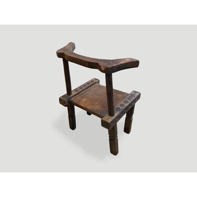 Antique African Wooden Chair or Side Table For Sale In New York - Image 6 of 18