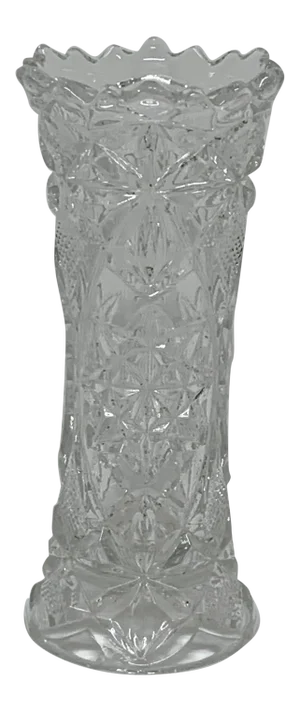 Vintage Hand Cut Crystal Petite Vase