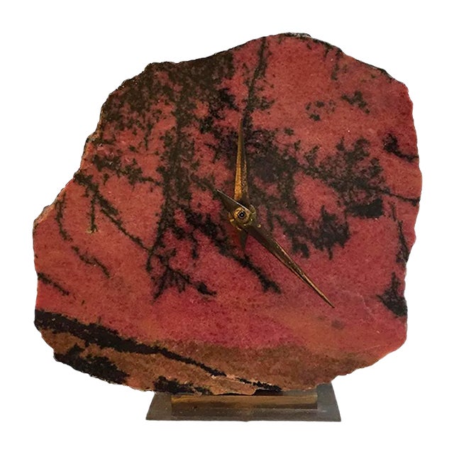 Mid-Century Stone Clock from Junghans, 1960s For Sale
