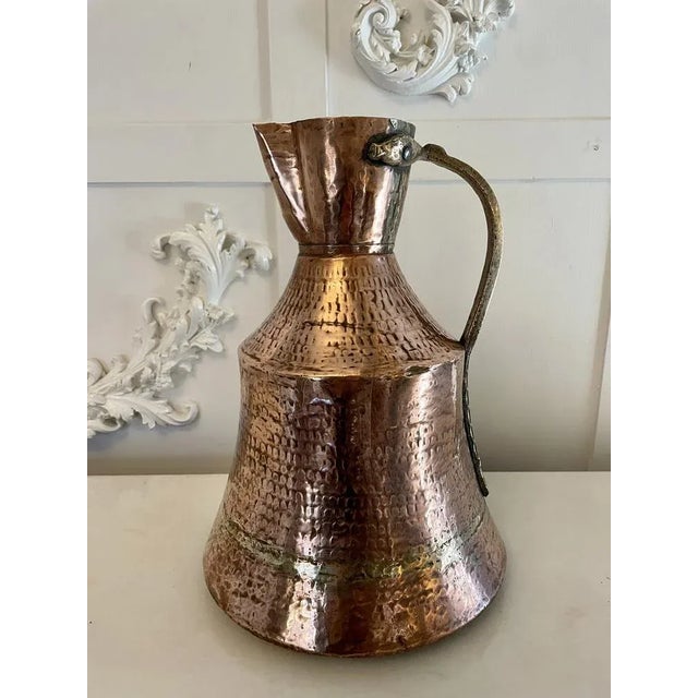 Metal Antique George III Quality Copper Water Jug, 1800s For Sale - Image 7 of 7