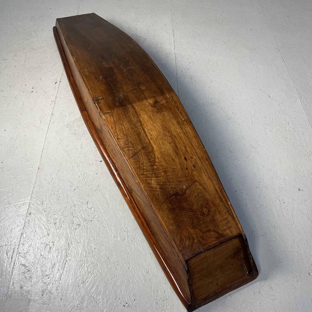Japanese Wabi Sabi Wooden Model Ikebana Boat, 1940s For Sale - Image 17 of 18