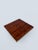 Mid-Century Modern Mid-Century Modern Italian Square Coffe Table in Burl Wood and Brass, 1970s For Sale - Image 3 of 18