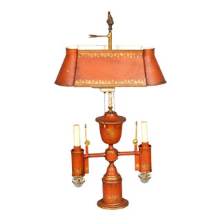French Tole Table Lamp For Sale