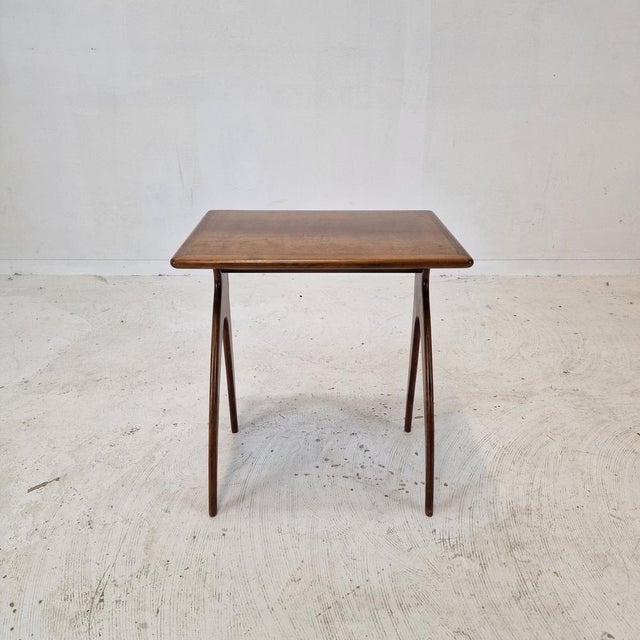 Brown Italian Wooden Side Table, 1930s For Sale - Image 8 of 14