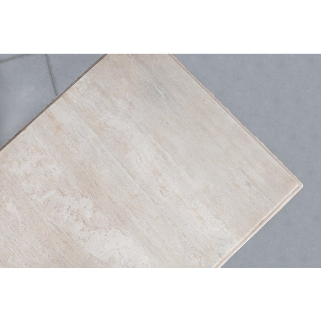 Italian Modern Live-Edge Travertine Coffee Table by Stone International For Sale - Image 13 of 13