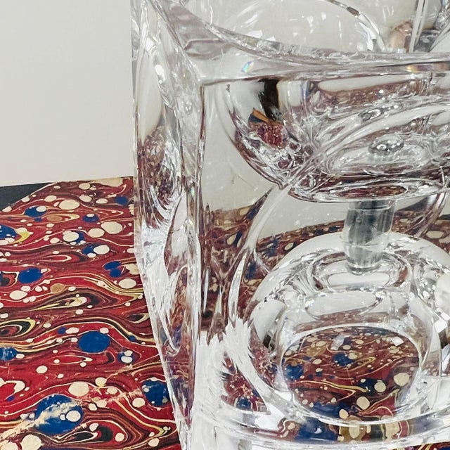 1960s 1960s Beautiful Daum France crystal object collectible art glass object contemporary design French crystal signed luxury home decor For Sale - Image 5 of 10