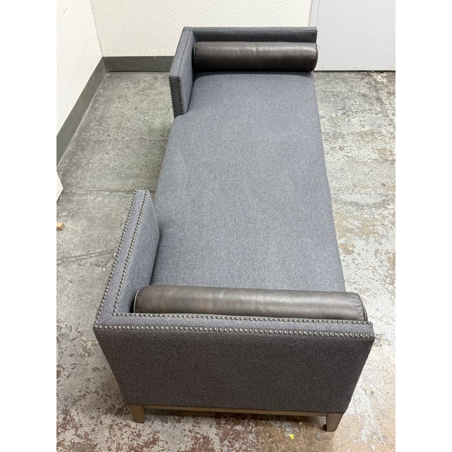 2010s Four Hands Mercury Double Chaise For Sale - Image 5 of 12