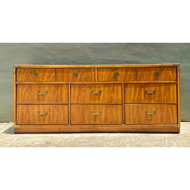 Vintage Thomasville Campaign Style Dresser For Sale In West Palm - Image 6 of 18