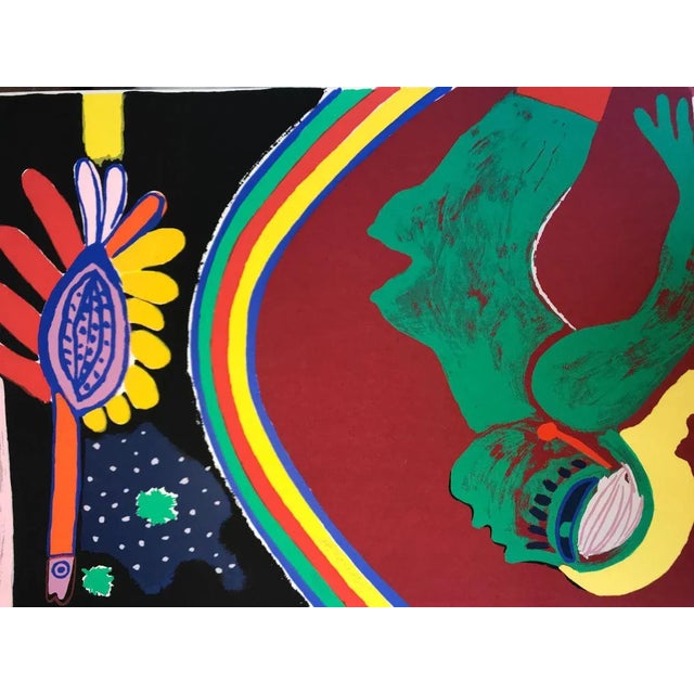 Guillaume Corneille The woman and the bird Silkscreen printing Circa 1078 Edition of 100 copies Numbered, dated and signed...