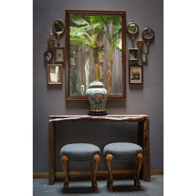 Chinese Spoiled Glass Mirror, C. 1900 For Sale - Image 4 of 4