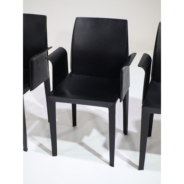 Lola Dining Chairs by Pierluigi Cerri for Poltrona Frau, Italy, 1990s, Set of 4 For Sale - Image 13 of 18