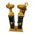 1960s Pair of Louis XVI Empire Style Marble & Bronze Jardinieres / Pedestal For Sale