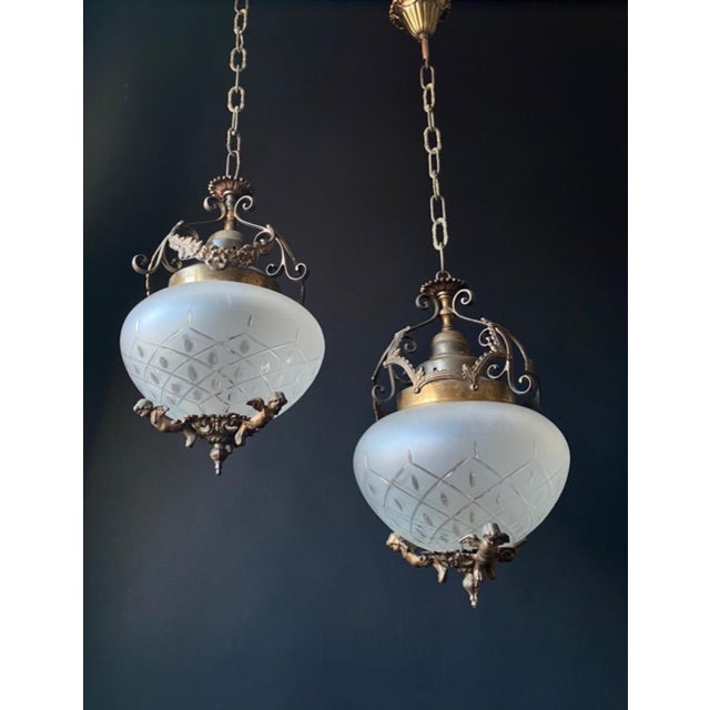 Vintage Pendant Lights, 1960s, Set of 2 For Sale - Image 3 of 13