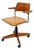 Bauhaus Style Swivel Office Armchair in Wood from Stollgiroflex, 1960s For Sale